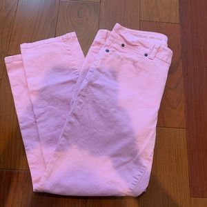 Talbots Cropped Pink Jean